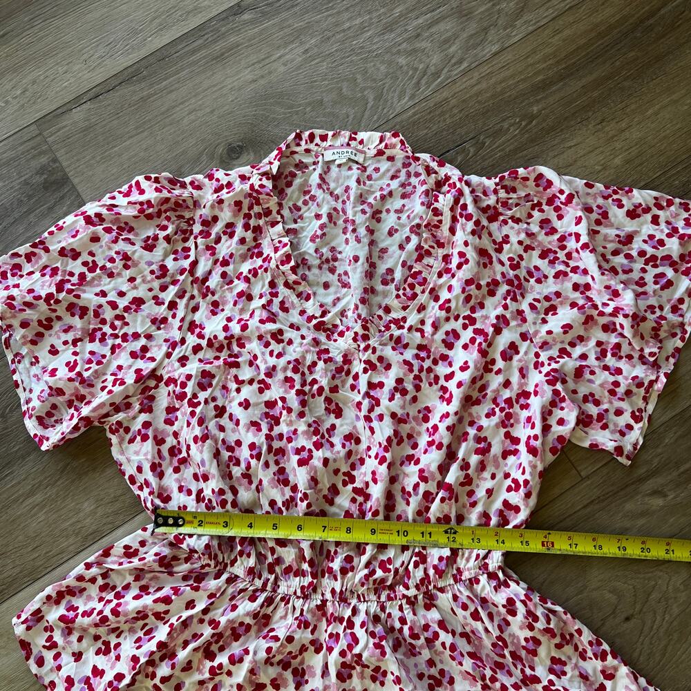 Andree By Unit Women's Raspberry Dot Print Cinch … - image 7